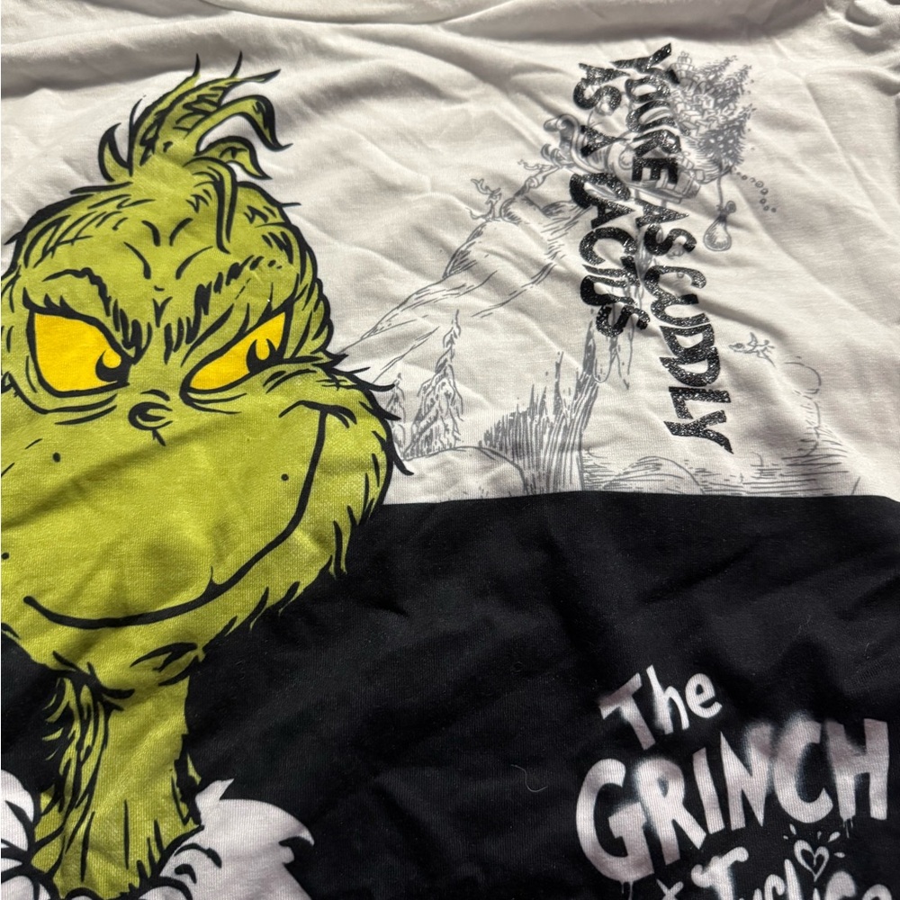 Dr. Seuss Grinch Kids T-Shirt - Green, Yellow, Black, and White